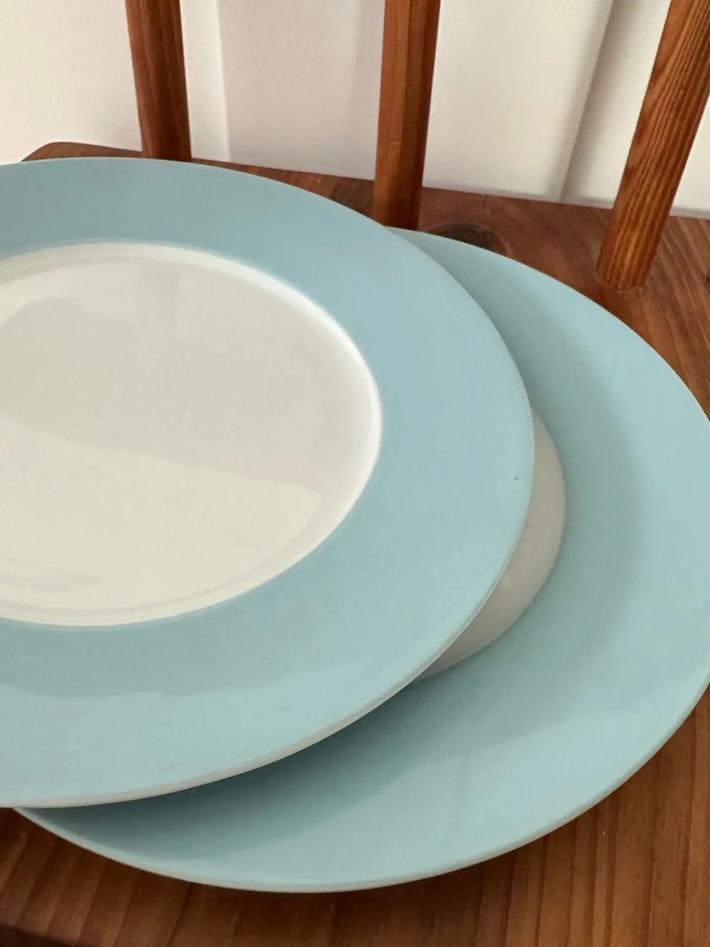 Set of 2 IKEA 365 Susan Pryke Blue Turquoise Salad Bread Dessert Plate
